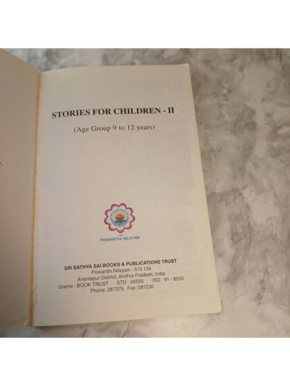 Stories for Children II by Bhagawan Sri Sathya Sai Baba Spiritual Childrens Book - Picture 4 of 9